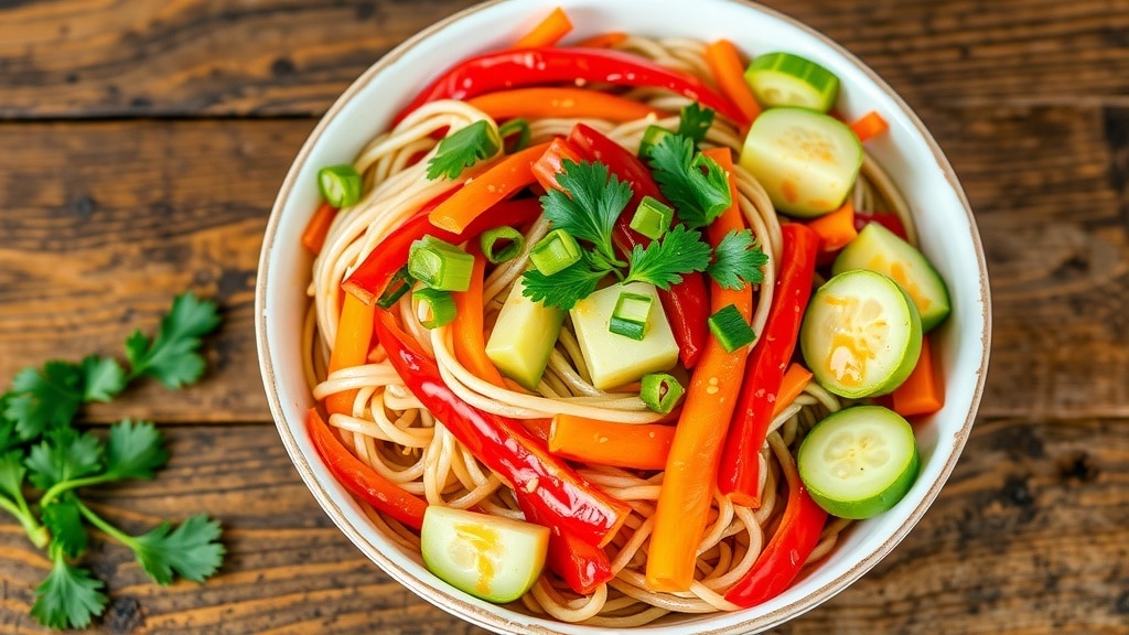 Vegan Noodle Salad with Tamarind Dressing