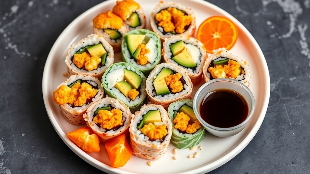Vegan Crispy Cauliflower Sushi Rolls