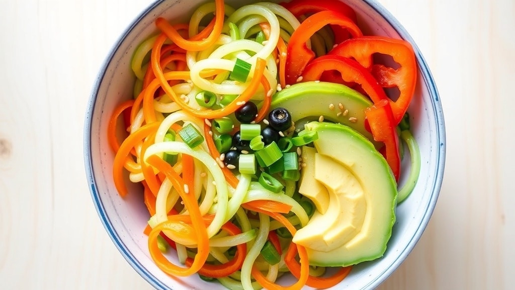Vegan Cucumber Noodle Sushi Bowl
