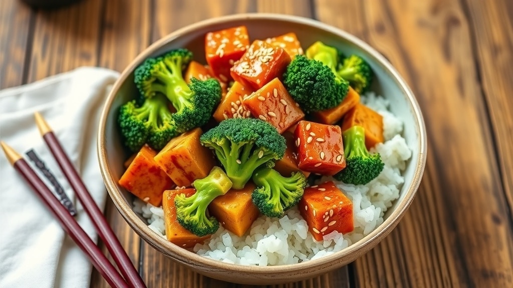 Vegan Garlicky Broccoli and Tempeh Stir-Fry