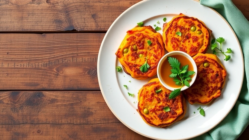 Vegan Sweet Potato & Pea Fritters