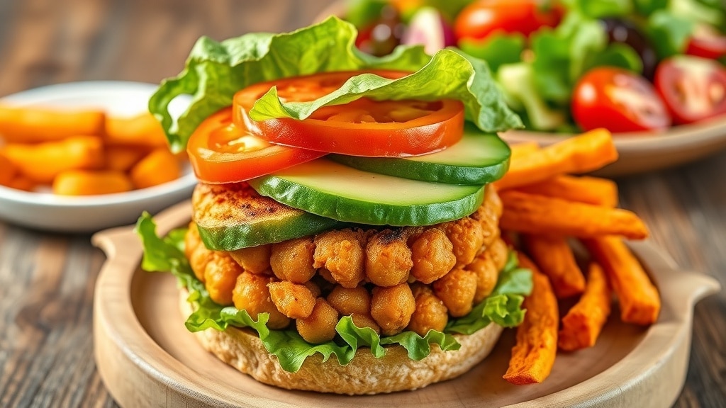 Vegan Herb-Crusted Chickpea Burgers