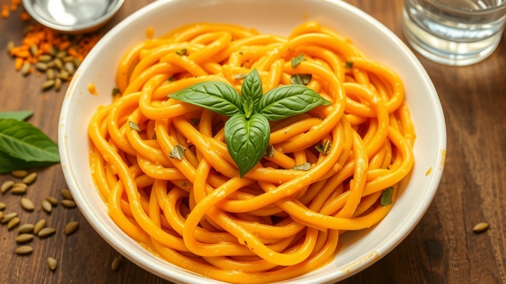 Vegan Creamy Coconut Pumpkin Pasta