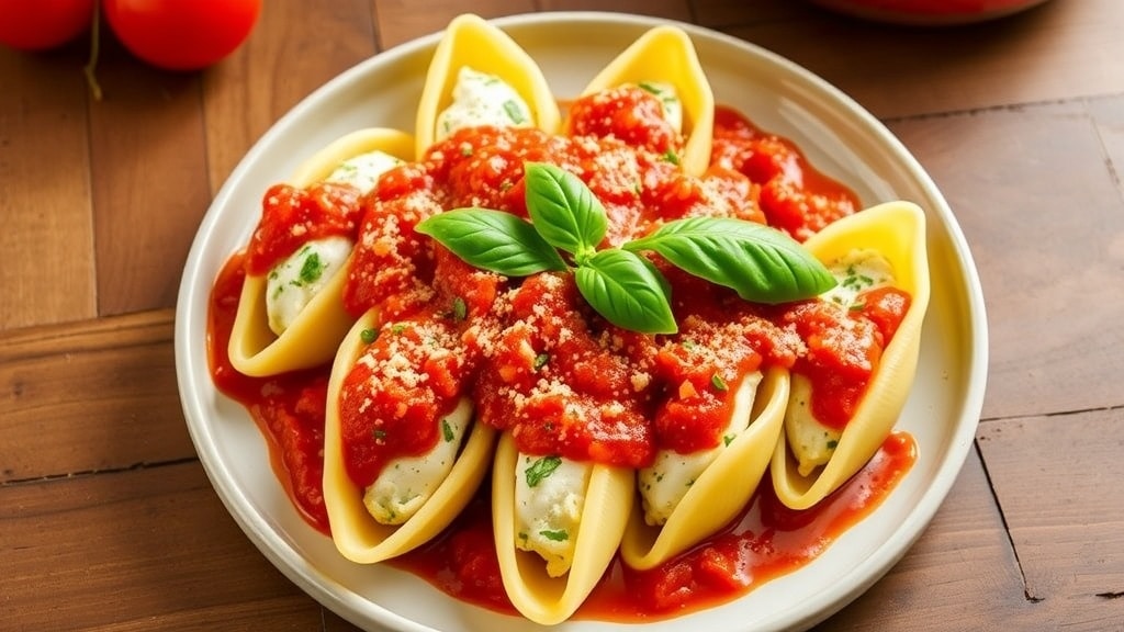 Vegan Tofu Ricotta Stuffed Shells