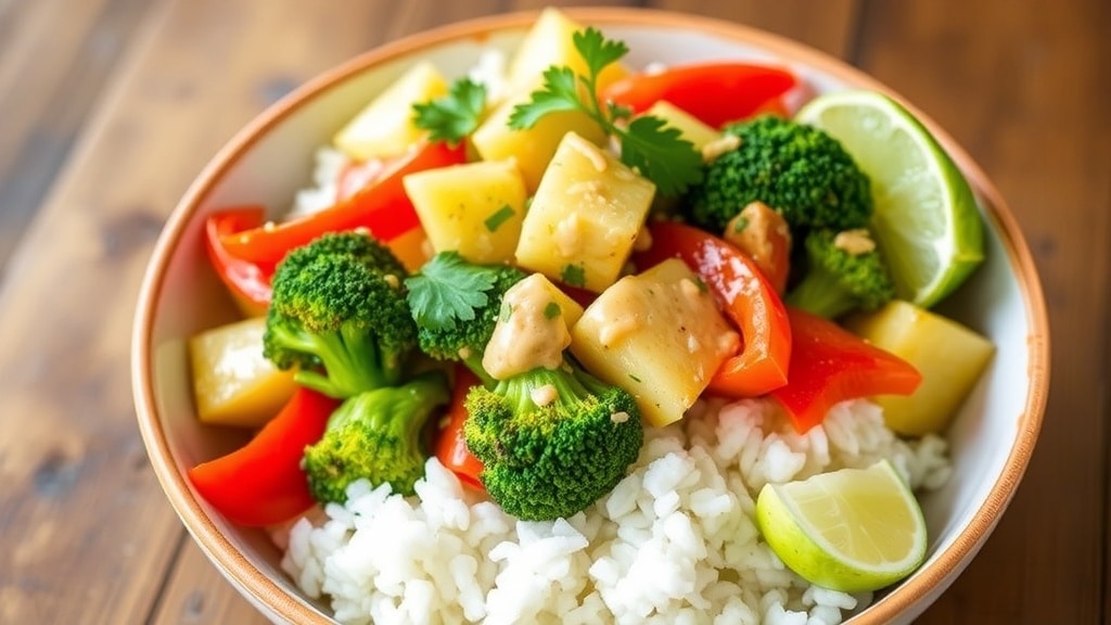 Vegan Coconut Pineapple Stir-Fry