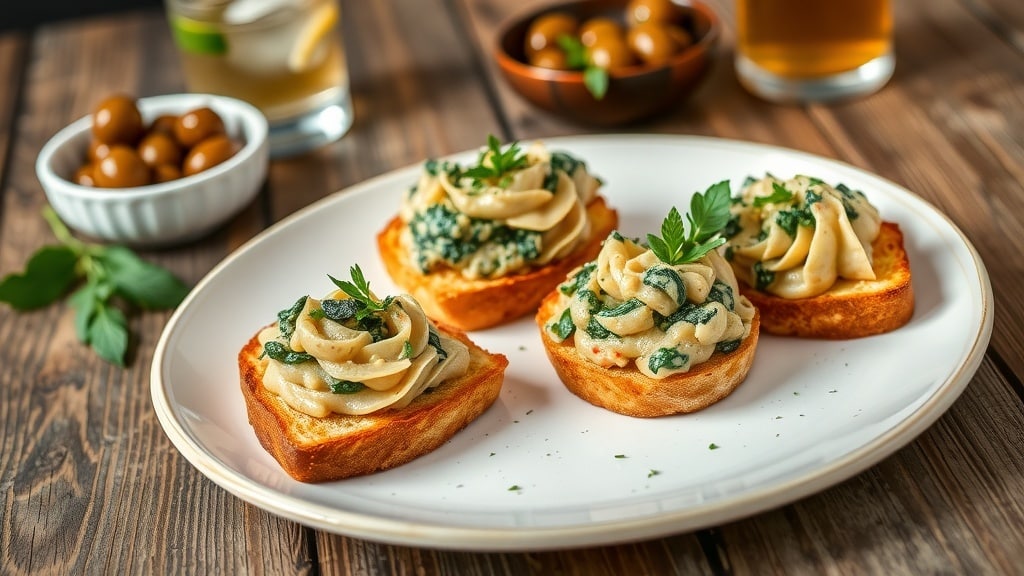 Vegan Artichoke Spinach Toasties
