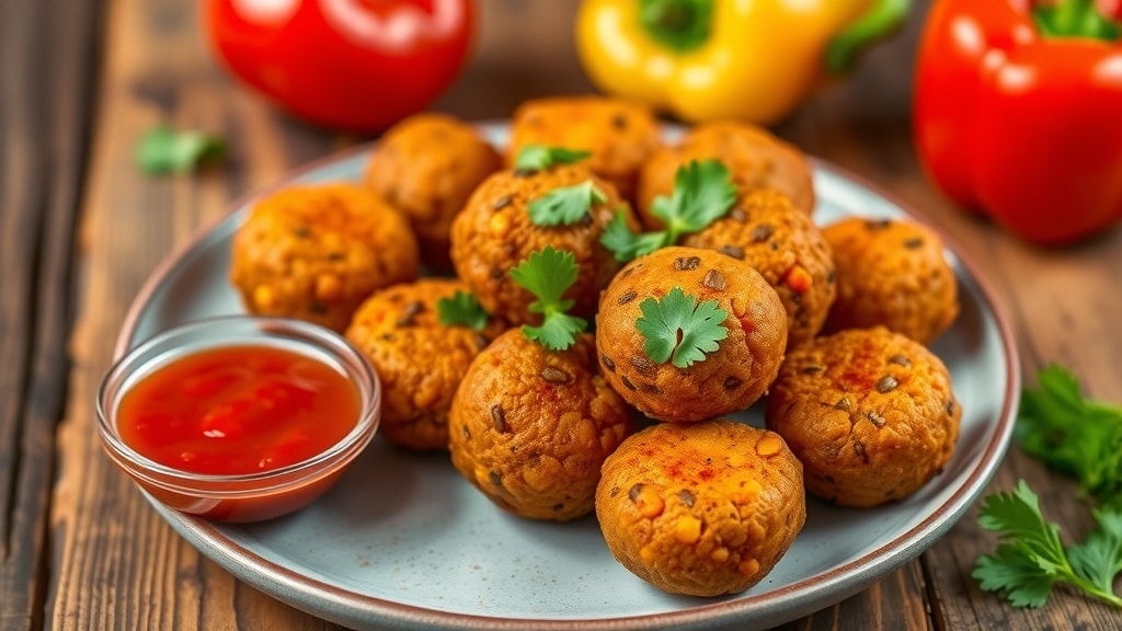 Vegan Chili-Spiced Lentil Bites