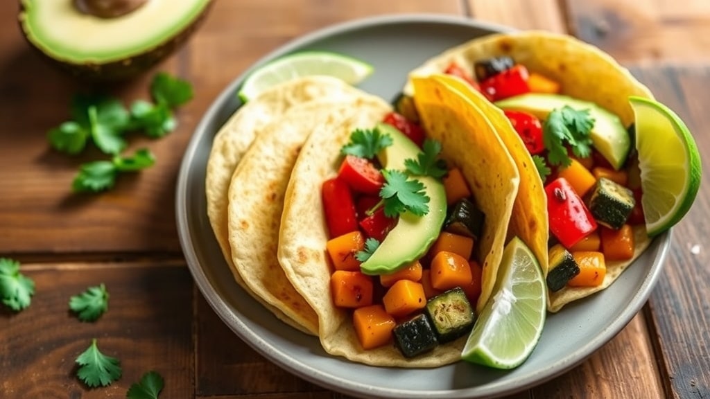 Vegan Miso Roasted Veggie Tacos