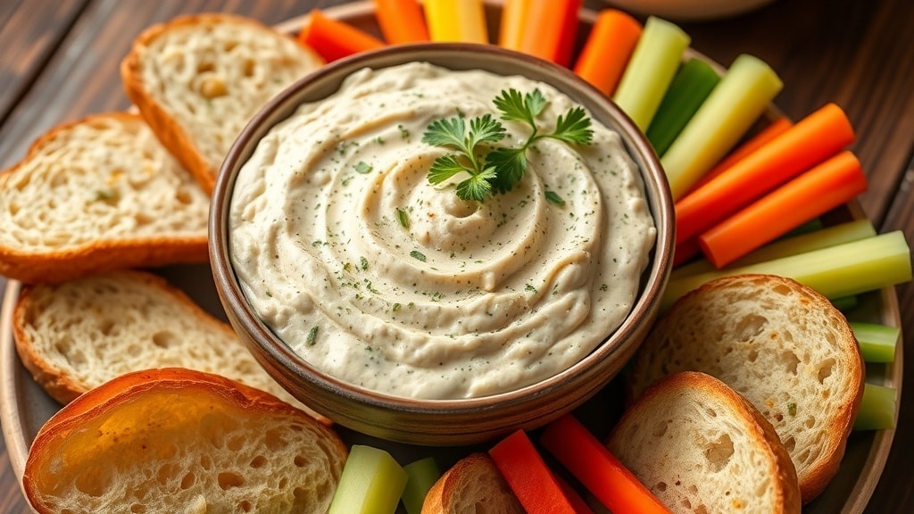 Vegan Creamy White Bean Garlic Spread