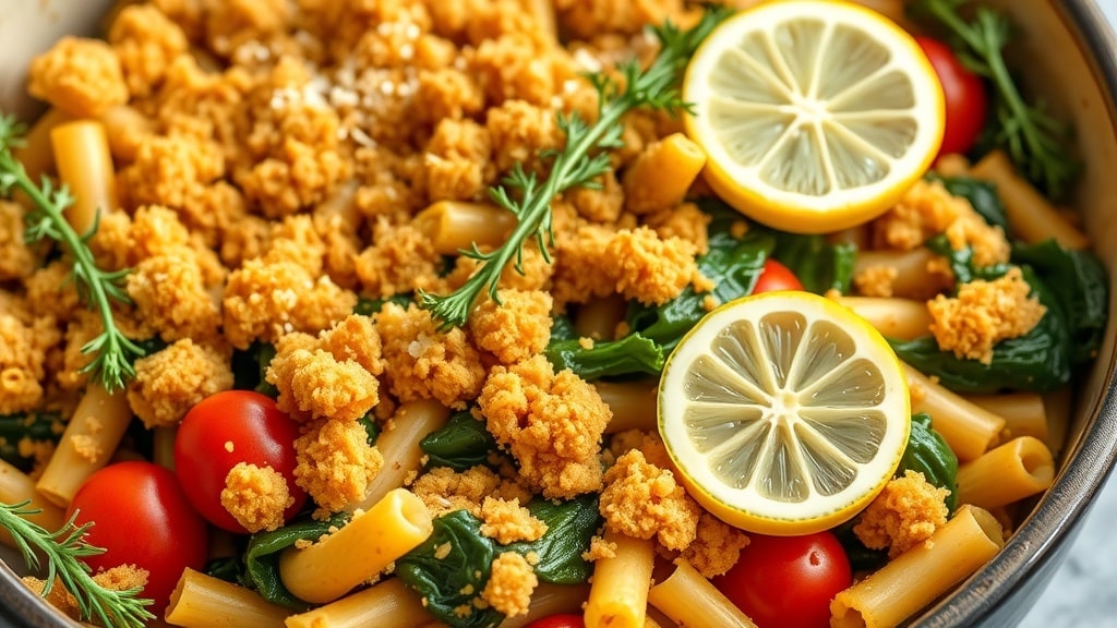 Vegan Lemon Dill Pasta Bake