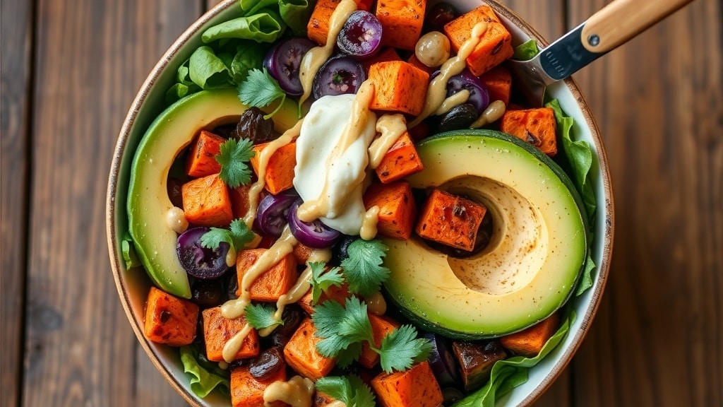 Vegan Roasted Sweet Potato Power Bowl