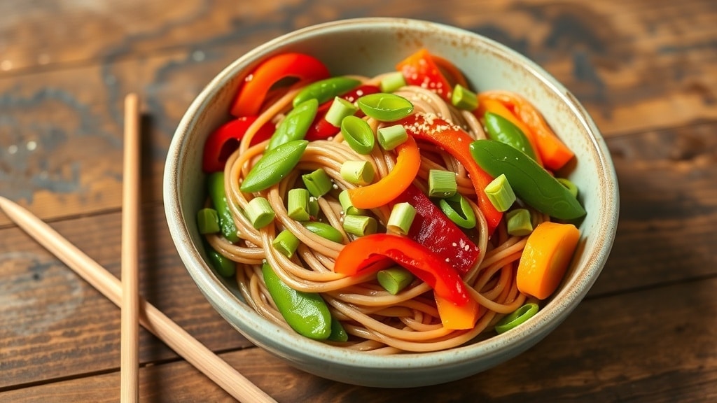 Vegan Soba Noodles with Edamame