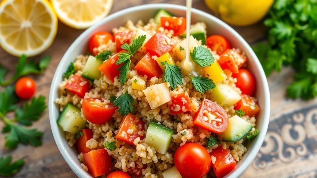 Vegan Lemon Herb Quinoa Salad