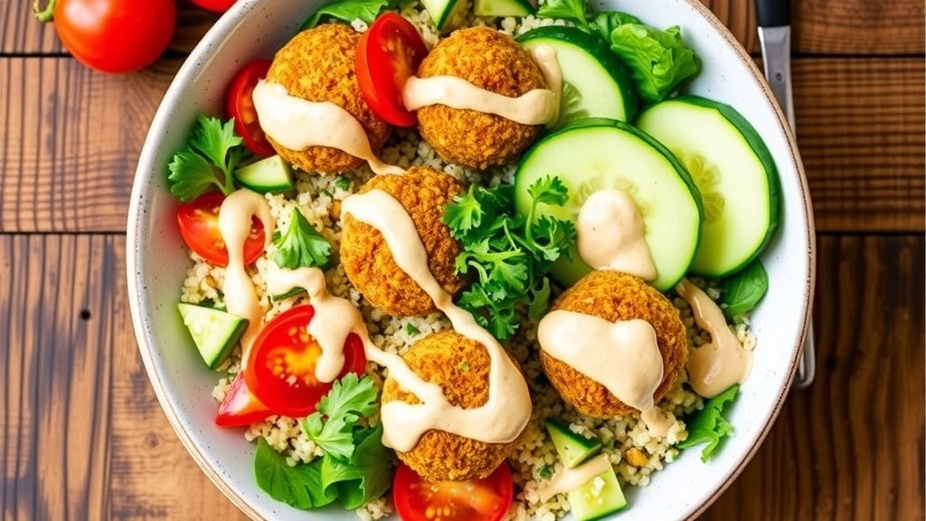 Vegan Baked Falafel Power Bowl