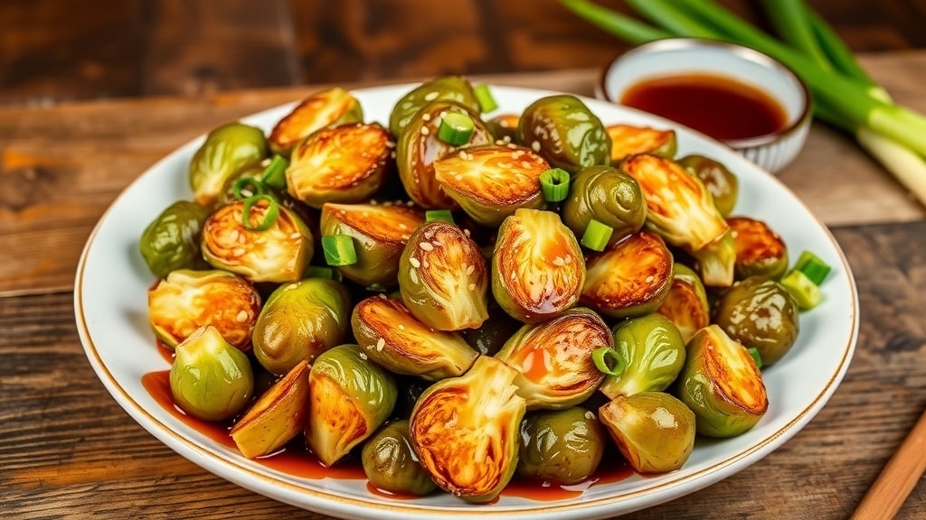 Vegan Teriyaki Brussels Sprouts