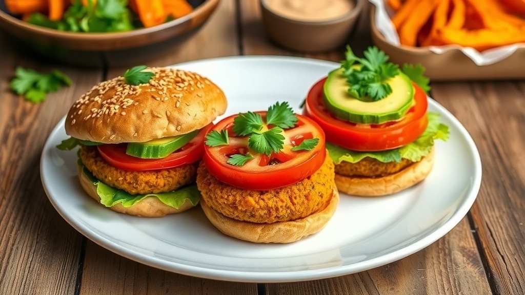 Vegan Coconut Curry Lentil Burgers