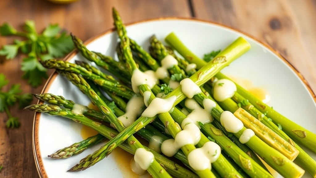 Vegan Garlic Lime Roasted Asparagus