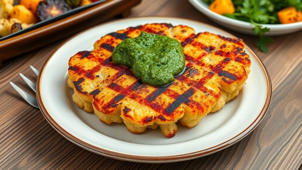 Vegan Cauliflower Steak with Chimichurri