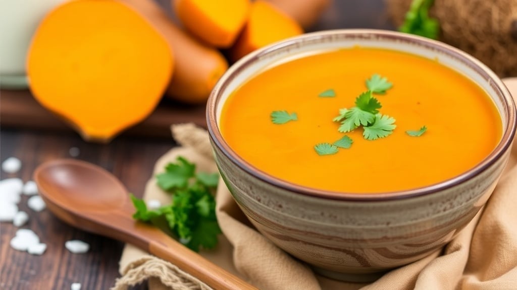 Vegan Sweet Potato Coconut Soup