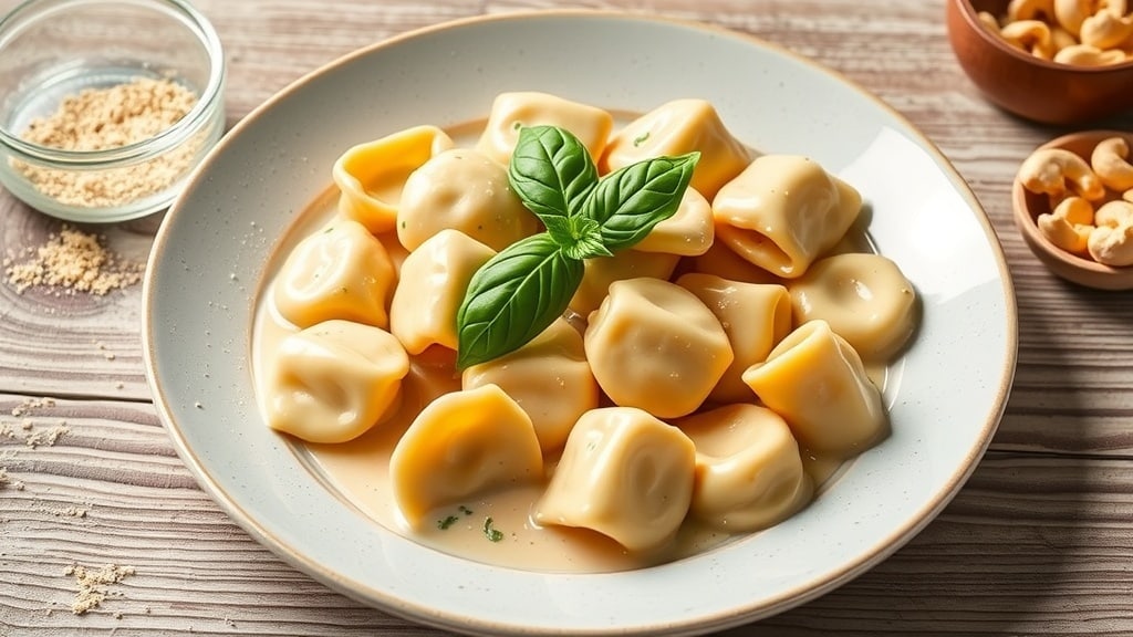 Vegan Cashew Cream Tortellini