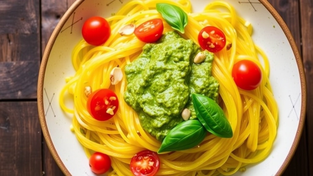 Vegan Almond Pesto Spaghetti Squash