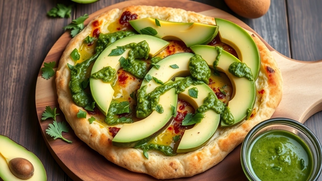 Vegan Avocado Chimichurri Flatbread