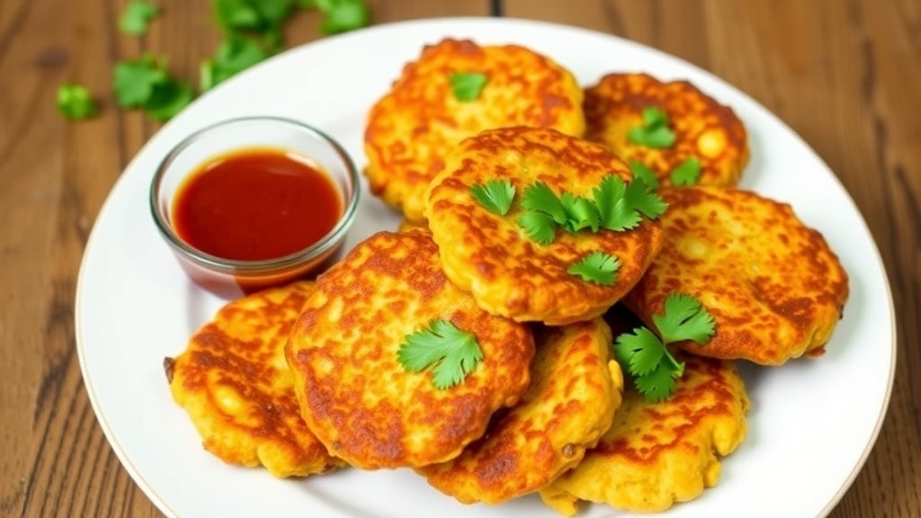 Vegan Cilantro Corn Fritters