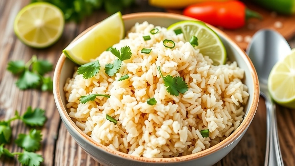 Vegan Coconut Cilantro Brown Rice
