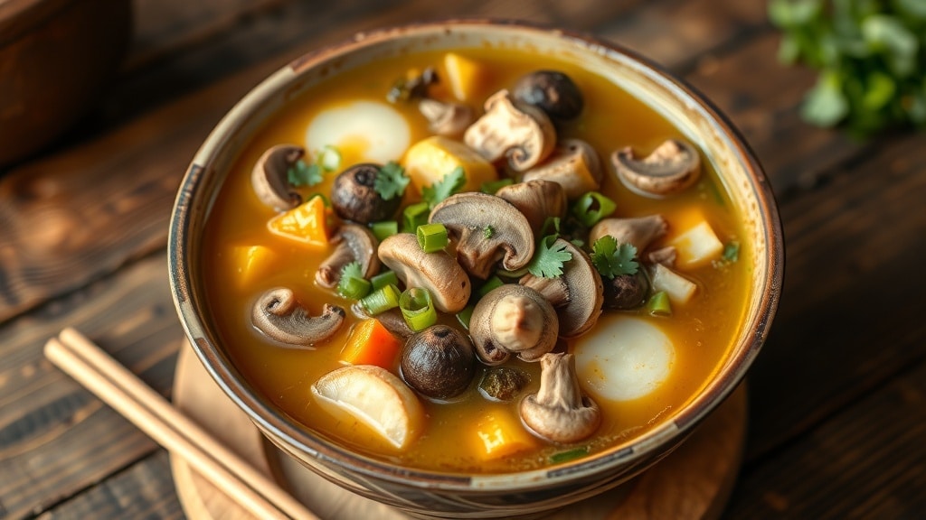Vegan Mushroom Miso Hot Pot