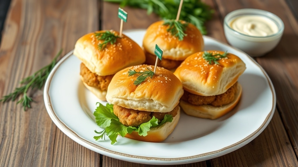 Vegan Dill Chickpea Sliders