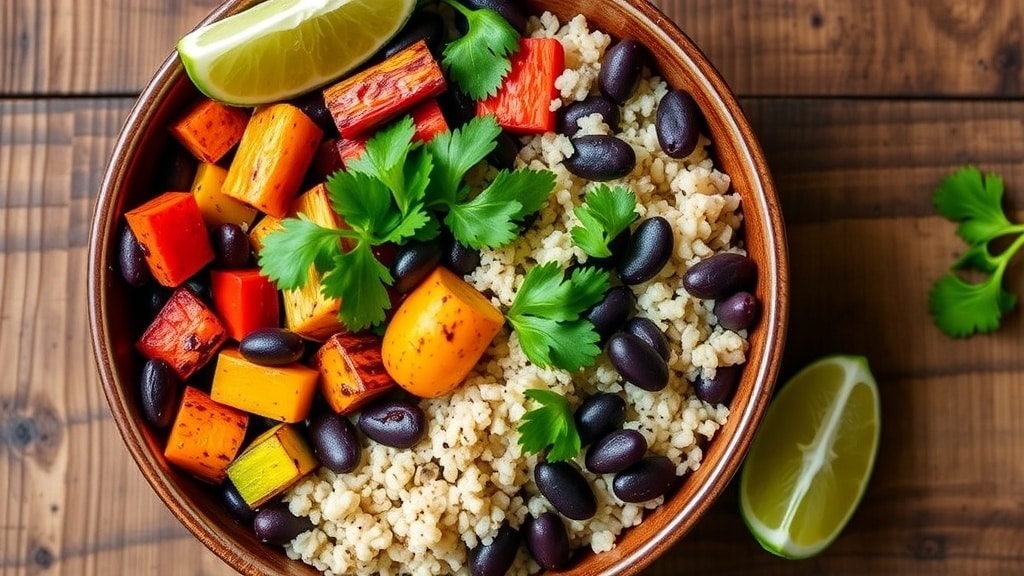 Vegan Smoky Bean and Grain Bowl