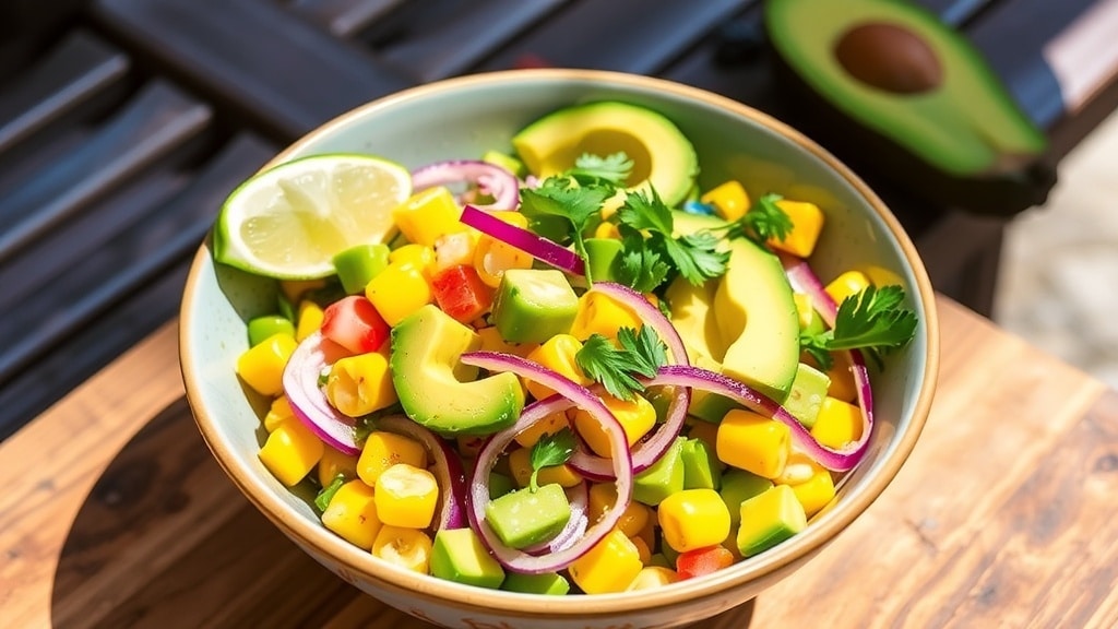 Vegan Fire-Roasted Corn and Avocado Salad
