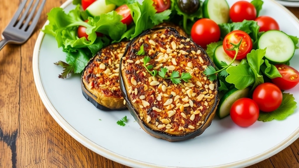 Vegan Almond-Crusted Eggplant Steaks