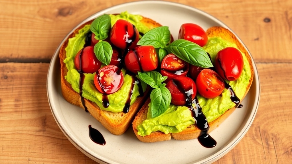 Vegan Roasted Tomato Avocado Toast